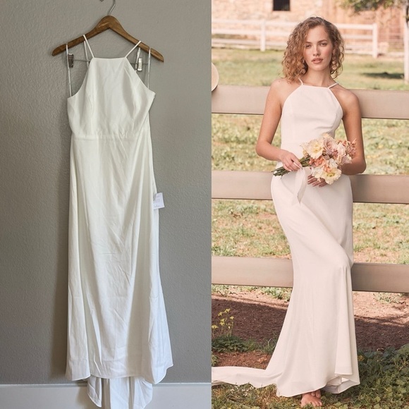 Eternal Promise Ivory Satin Cowl Back Sleeveless Maxi Dress
Lulus Large - Picture 1 of 8